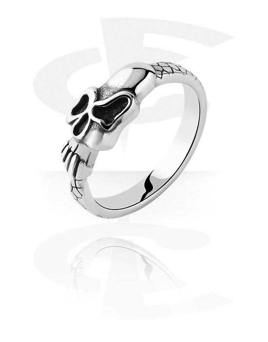 Prsteni, Prsten s dizajnom lubanje, Kirurški čelik 316L