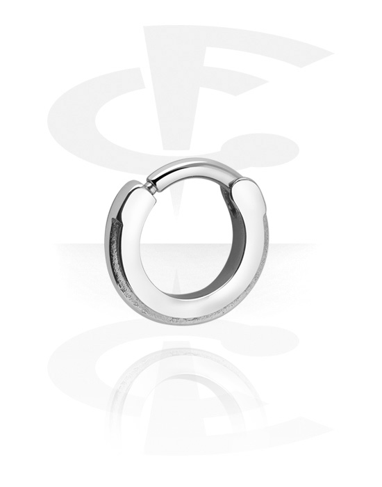 Piercing Ringe, Piercing-Klicker (Chirurgenstahl, silber, glänzend), Chirurgenstahl 316L