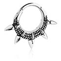 Piercing Rings, Piercing clicker (surgical steel, silver, shiny finish)