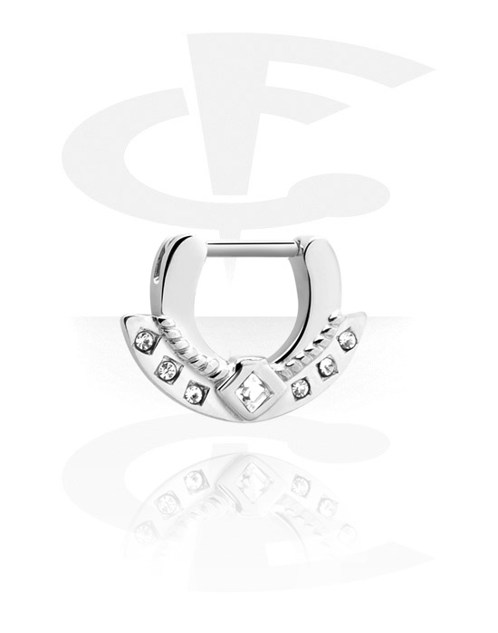 Nakit za nos in septum, Hinged Septum Clicker, Surgical Steel 316L