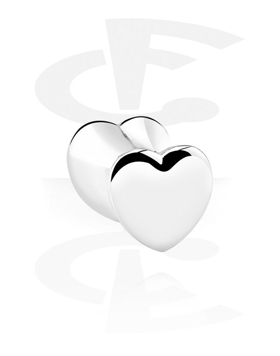 Tunely & plugy, Heart-Shaped Plug, Surgical Steel 316L