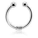 Faux piercings, Faux septum, Acier chirurgical 316L