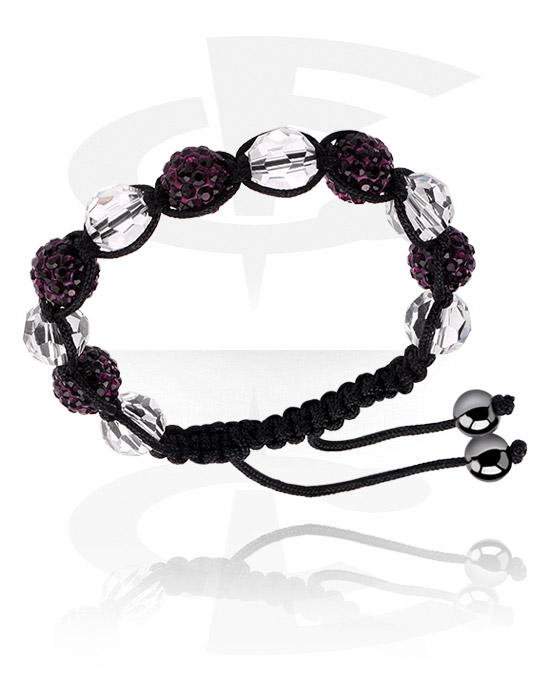 Bracelets, Fashion Bracelet with crystal stones, Cotton