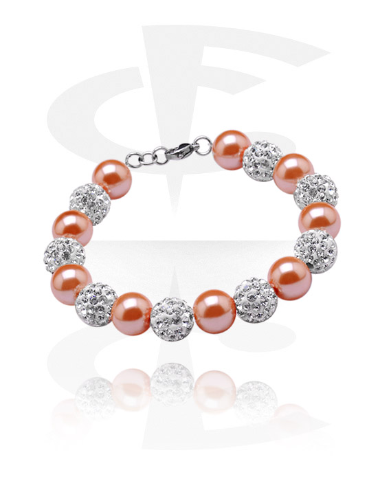Bracelets, Bracelet tendance avec pierres en cristal, Coton
