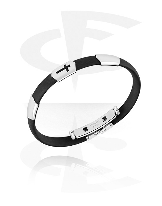 Armbanden, Armband, Siliconen ,  Chirurgisch staal 316L
