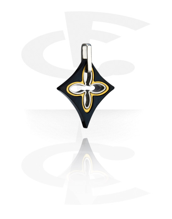 Pendants, Pendant, Surgical Steel 316L, Gold Plated Surgical Steel 316L