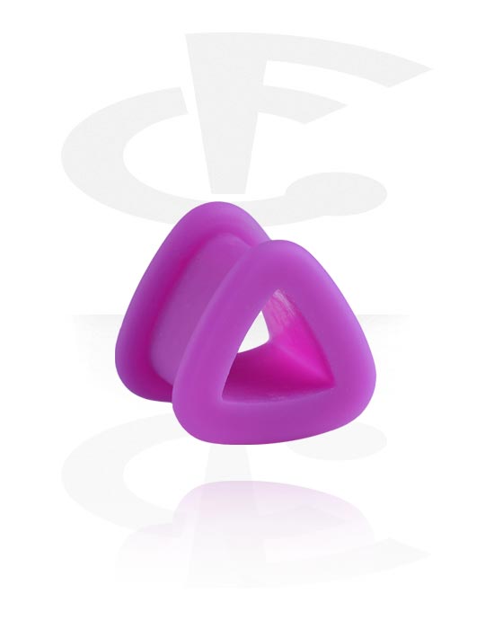 Tunnels & Plugs, Triangular double flared tunnel (silicone, various colours), Silicone