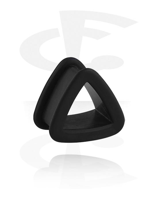 Tunnels & Plugs, Triangular double flared tunnel (silicone, various colours), Silicone