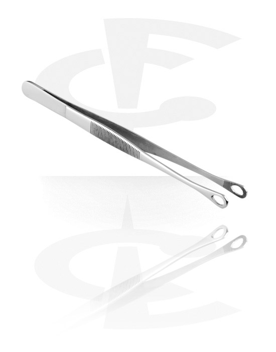 Pírsingové nástroje a príslušenstvo, Pinzetová svorka s guľatými koncovkami, Chirurgická oceľ 316L