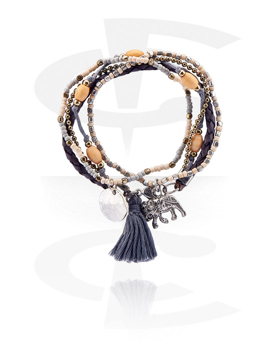 Bracelets, Bracelet tendance, Coton, Petites perles