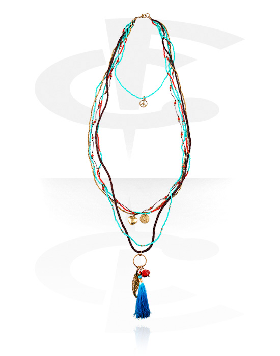 Necklaces, Fashion Necklace, Leather, Beads