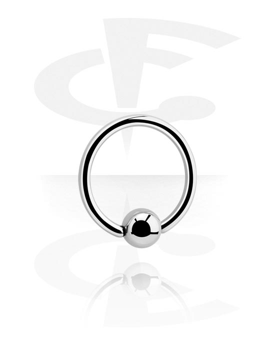 Piercingringar, Ball closure ring (titanium, shiny finish), Titan