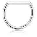 Piercing ad anello, Piercing clicker (titanio, finitura lucida), Titanio ASTM F136