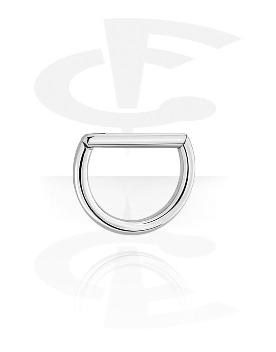Piercing ad anello, Piercing clicker (titanio, finitura lucida), Titanio