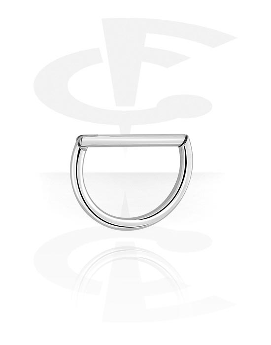 Piercing Rings, Piercing clicker (titanium, shiny finish), Titanium