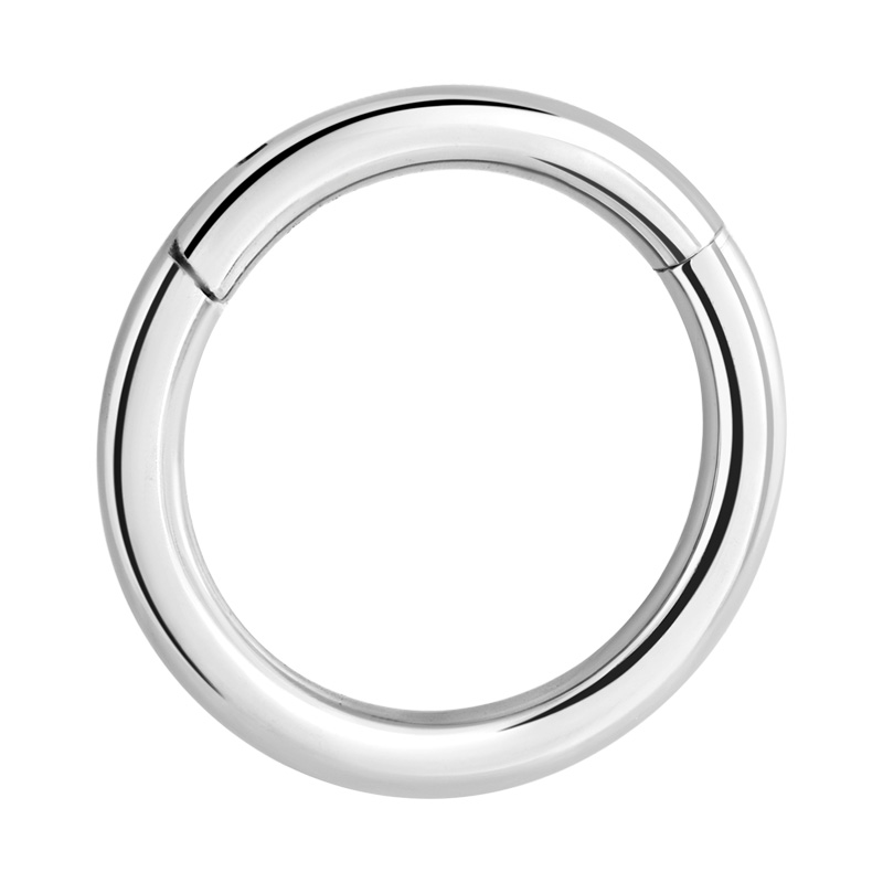 Piercing clicker (titane, finition brillante) Titane ASTM F136 Anneaux