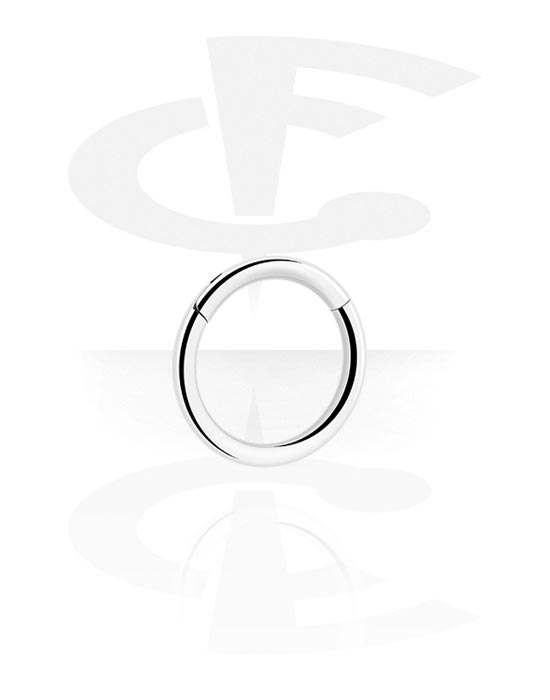 Piercing ad anello, Piercing clicker (titanio, finitura lucida), Titanio
