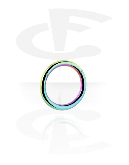 Piercinggyűrűk, Piercing clicker (titanium, shiny finish), Titán