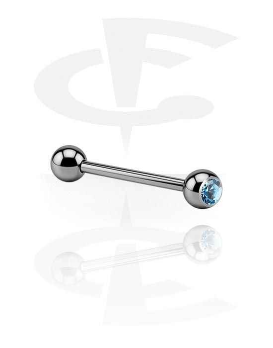 Barbells, Barbell with Jewelled Balls, Titanium