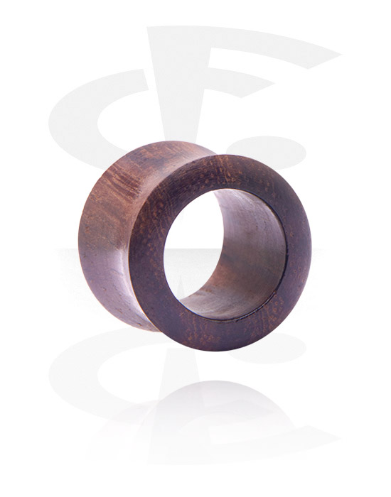 Tunnels og plugs, Double Flared Tunnel, Wood