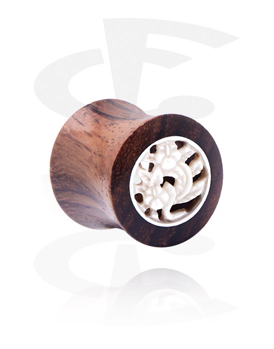 Tunnel & Plugs, Double Flared Tunnel, Holz