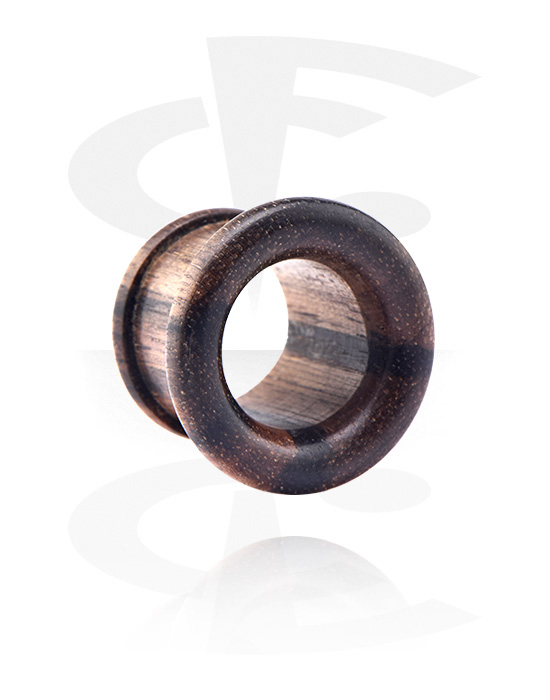 Tunnels & Plugs, Double Flared Tunnel, Wood