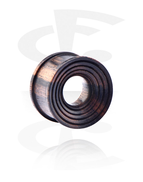 Tunnels og plugs, Double Flared Tunnel, Wood