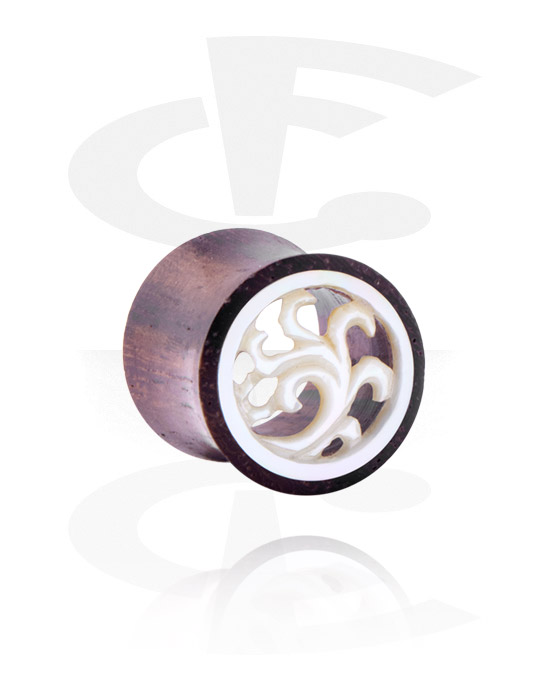 Tunnels og plugs, Double-flared tunnel, Wood