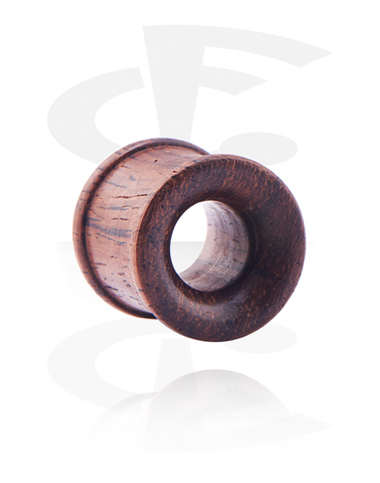 Tunnels & Plugs, Double Flared Tunnel, Hout