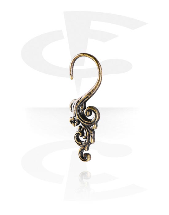 Ear weights & Hangers, Ear weight (surgical steel, gold, shiny finish), Surgical Steel 316L