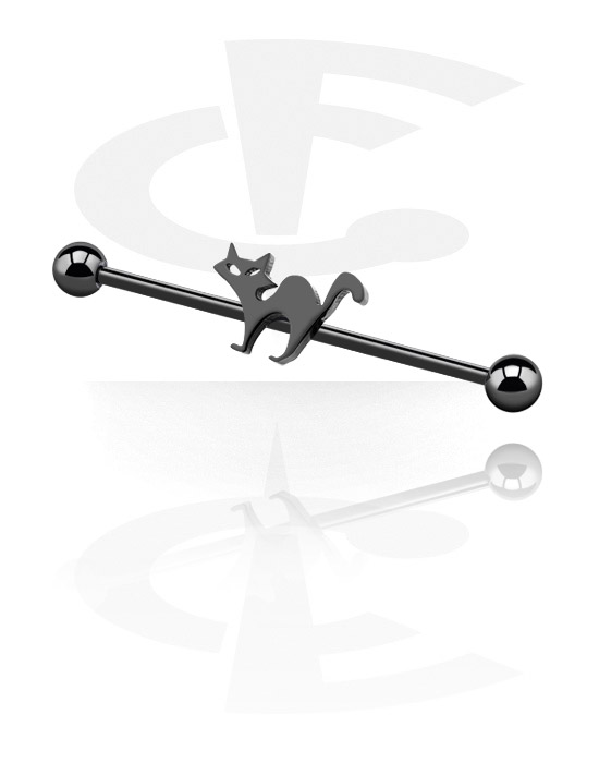 Barbells, Industrial Barbell with cat attachment, Surgical Steel 316L