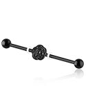 Barbells, Industrial Barbell with flower attachment, Bioflex ,  Surgical Steel 316L