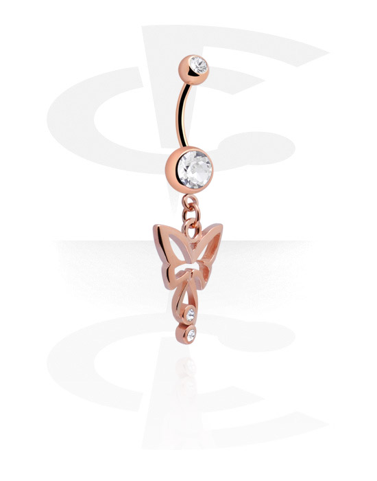 Buede stave, Fashion Banana, Rose Gold Plated Steel
