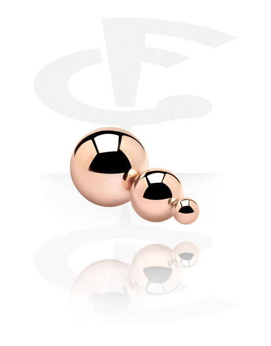 Balls, Pins & More, Pyramide Attachment for 1.2mm Pins, Rose Gold Plated Surgical Steel 316L