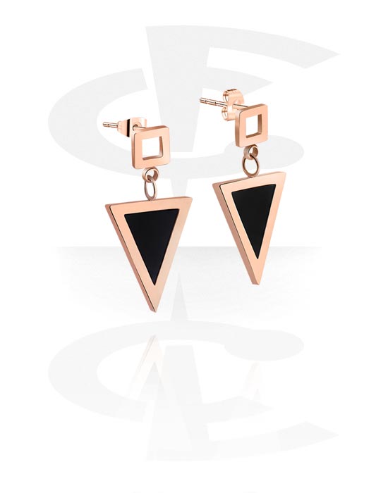 Earrings, Studs & Shields, Ear Studs, Rose Gold Plated Surgical Steel 316L