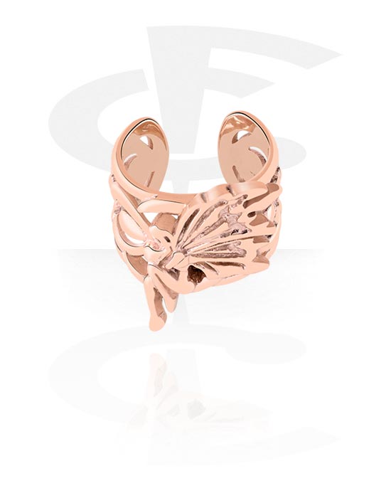 Lažni piercing nakit, Manžeta za uši, Kirurški čelik pozlaćen ružičastim zlatom 316L