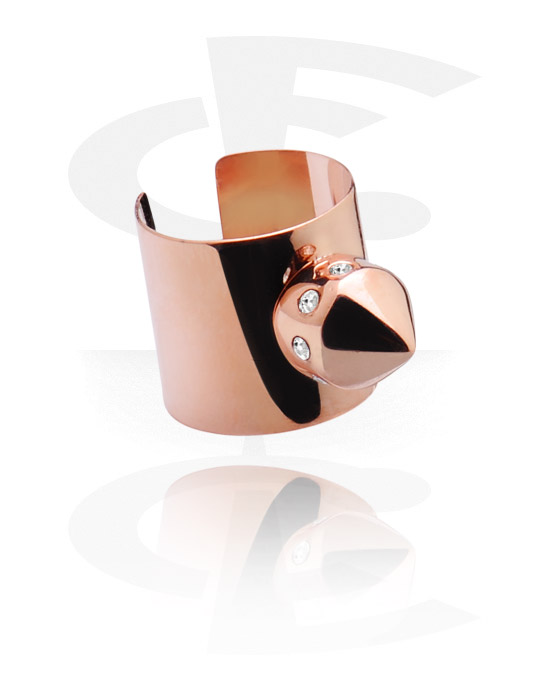 Lažni piercing nakit, Ear Cuff, Kirurški čelik pozlaćen ružičastim zlatom 316L