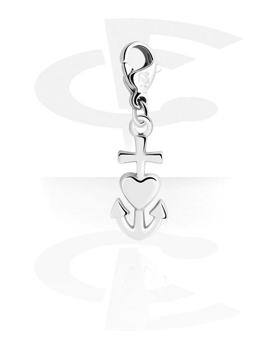 Charms, Charm for Charm Bracelet with anchor design, Surgical Steel 316L