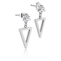 Náušnice, Náušnice kôstky s kryštálové kamene, Chirurgická oceľ 316L