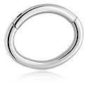 Piercing ad anello, Multi-purpose clicker (acciaio chirurgico, argento, finitura lucida), Acciaio chirurgico 316L
