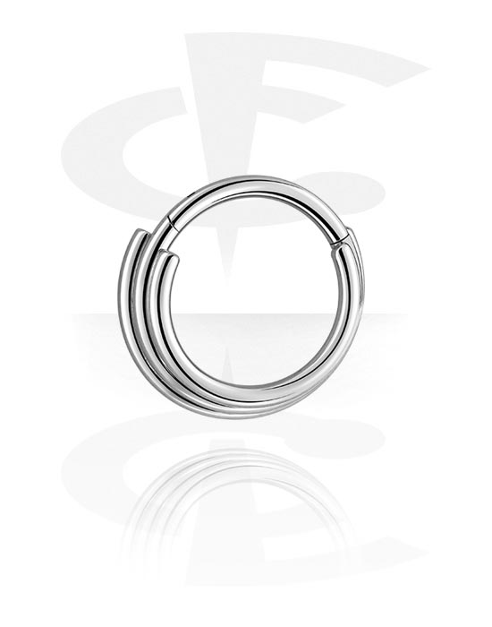 Piercinggyűrűk, Multi-purpose clicker (surgical steel, silver, shiny finish), Sebészeti acél, 316L