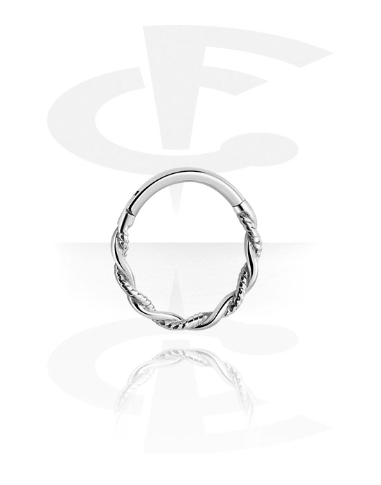 Anéis piercing, Multi-purpose clicker (aço cirúrgico, prata, acabamento brilhante), Aço cirúrgico 316L
