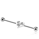 Barbells, Industrial Barbell with heart attachment, Surgical Steel 316L