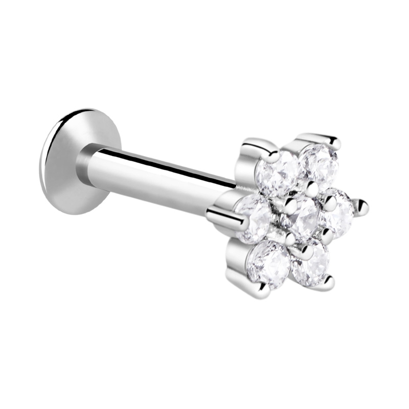 Labret à filetage interne Acier chirurgical 316L Labrets