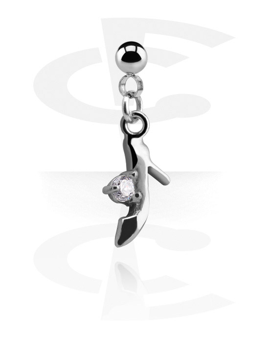 Kuler og staver ++, Ball with Charm for 1.2mm Pins, Surgical Steel 316L