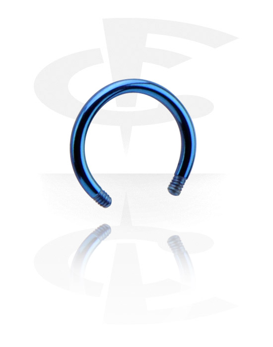 Kulor, stavar & mer, Micro Circular Barbell Pin, Titanium