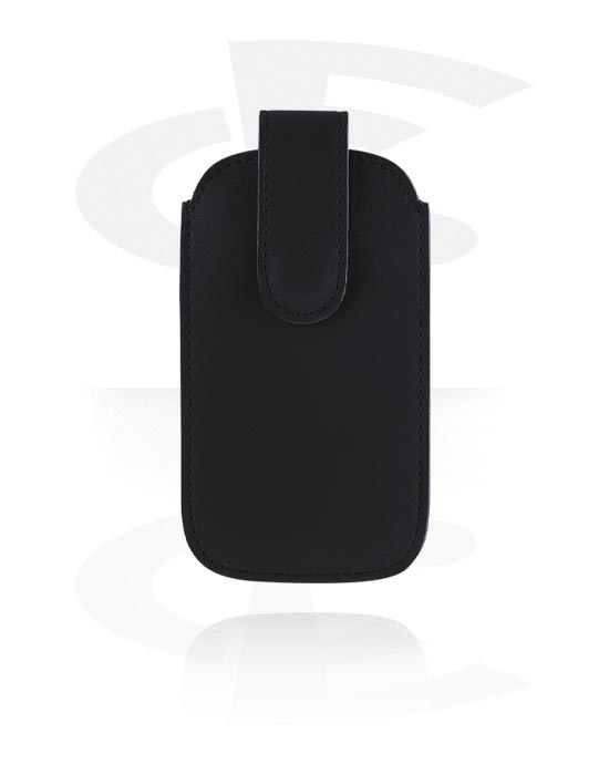 Leather Accessories, Mobile phone sleeve (imitation leather, various colors) with press-stud, Imitation Leather