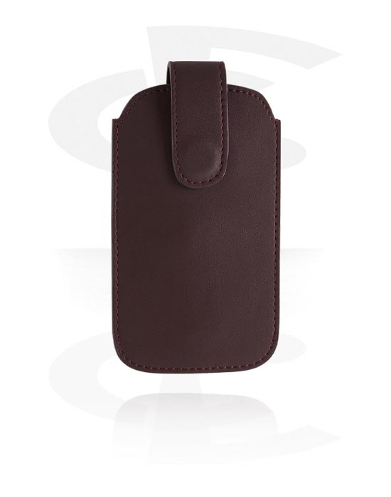Leather Accessories, Mobile phone sleeve (imitation leather, various colors) with press-stud, Imitation Leather