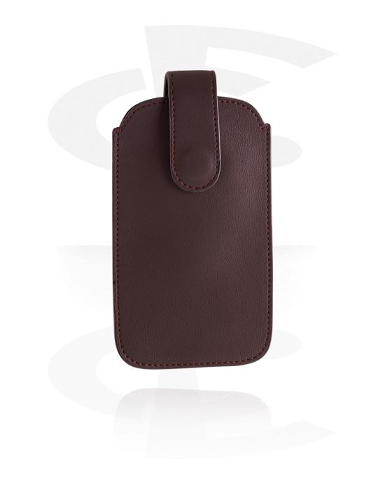 Accessoires en cuir, Housse de téléphone portable (imitation cuir, différentes couleurs) avec bouton pression, Simili-cuir