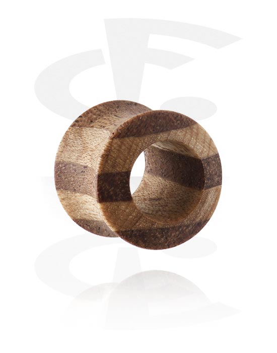 Tunnel & Plugs, Double Flared Tunnel (Holz), Holz